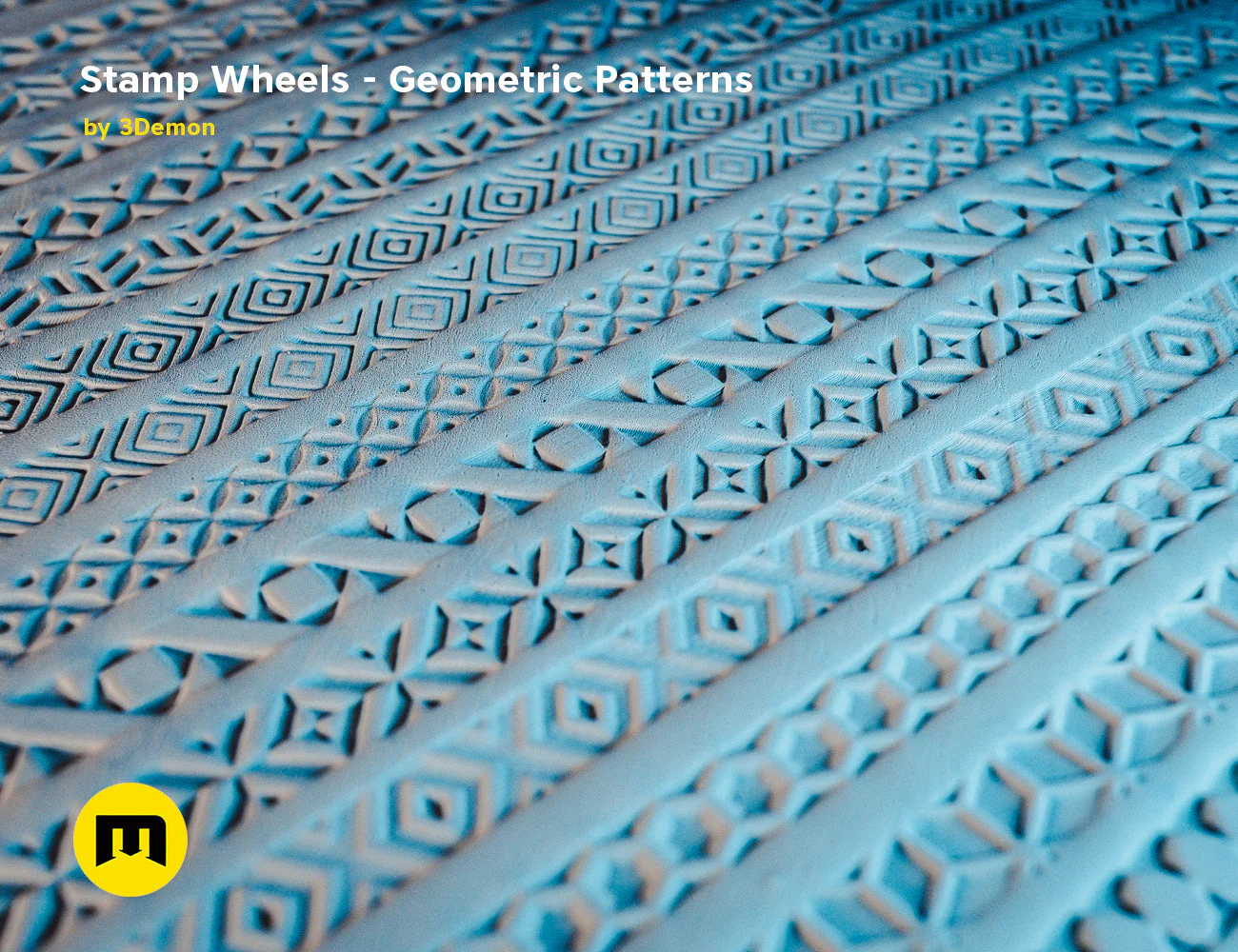 Stamp Wheels for Clay — Geometric Patterns - Image 11