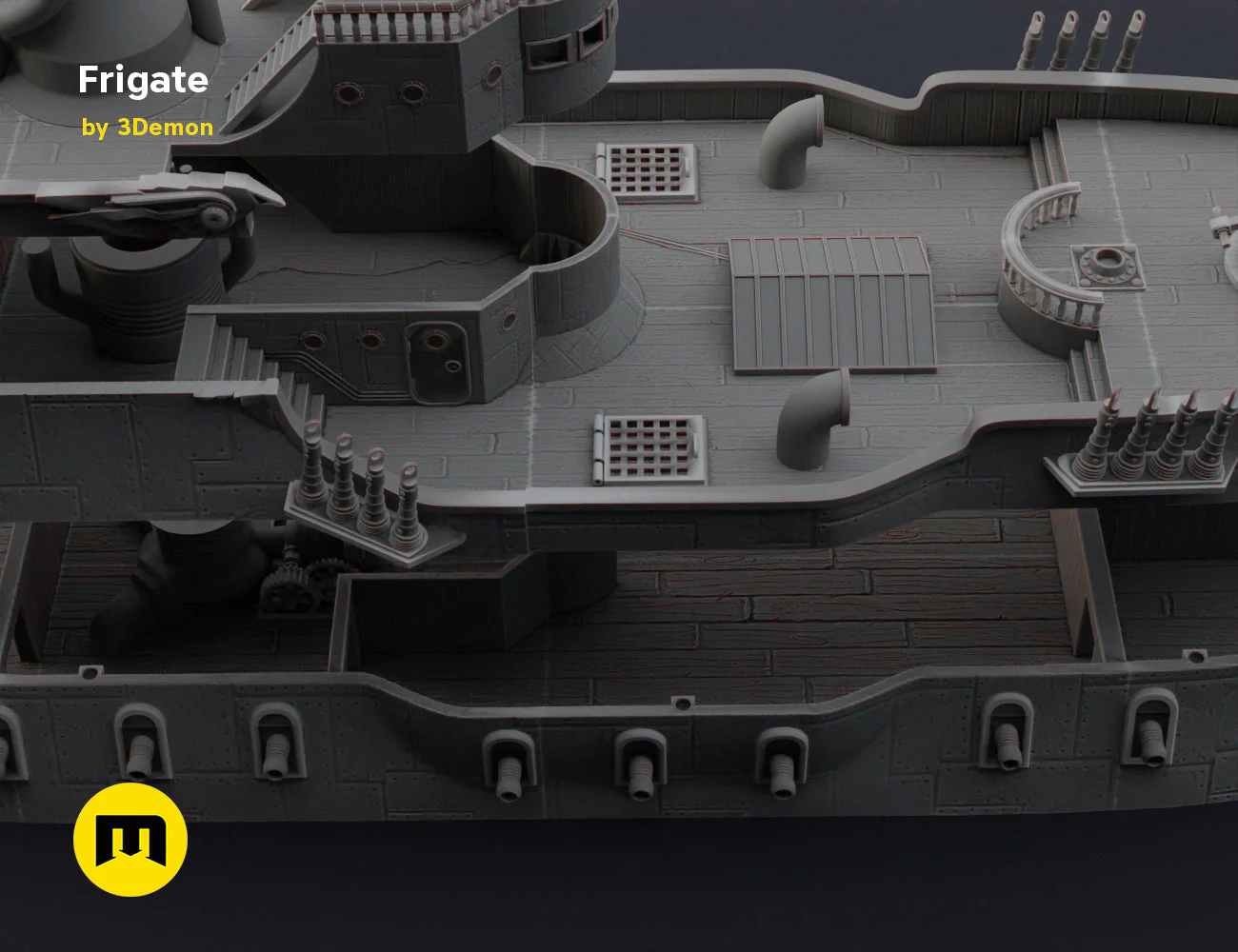 Steampunk Frigate Terrain - Image 34