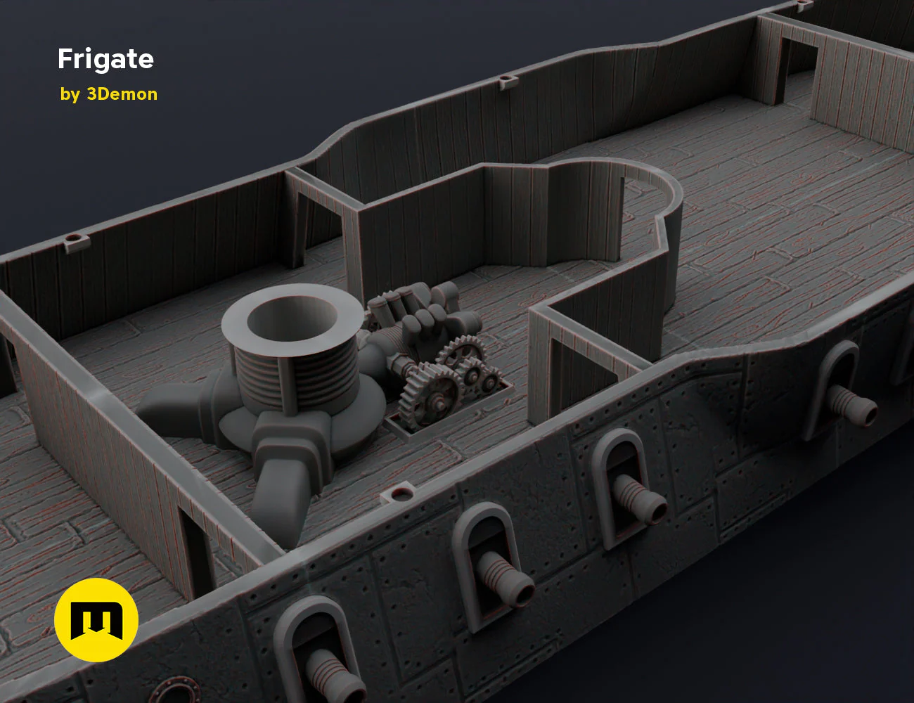 Steampunk Frigate Terrain - Image 35