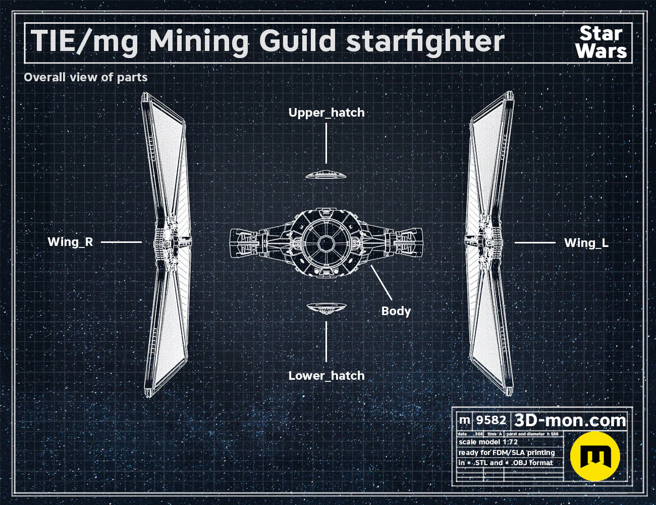 TIE/mg Mining Guild starfighter - Image 3