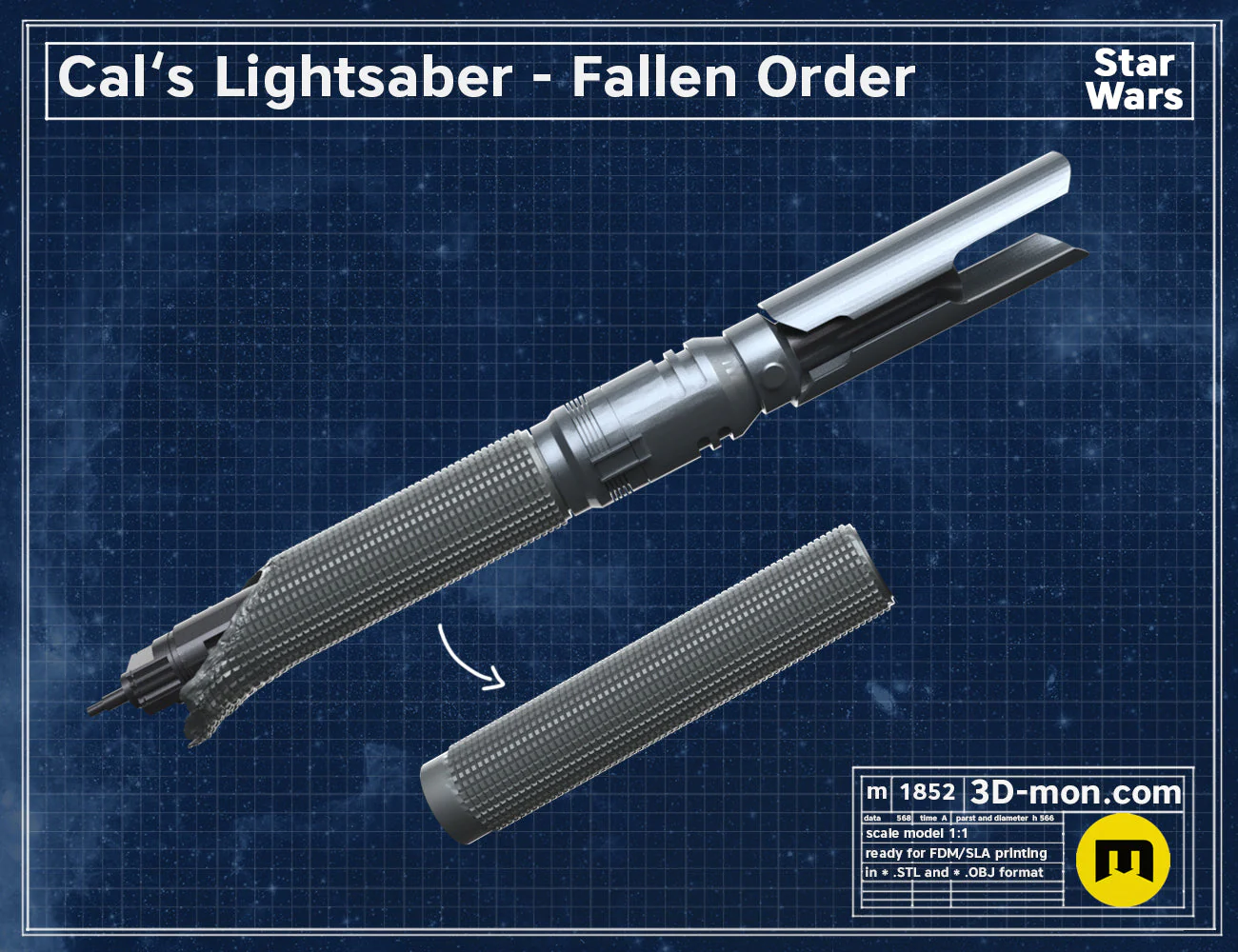 Cal Kestis Ligtsaber - Fallen Order - Image 4
