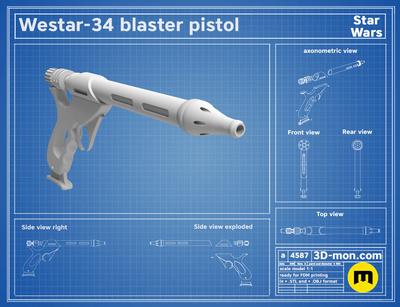Westar-34 Jango Fett Blaster - Image 2
