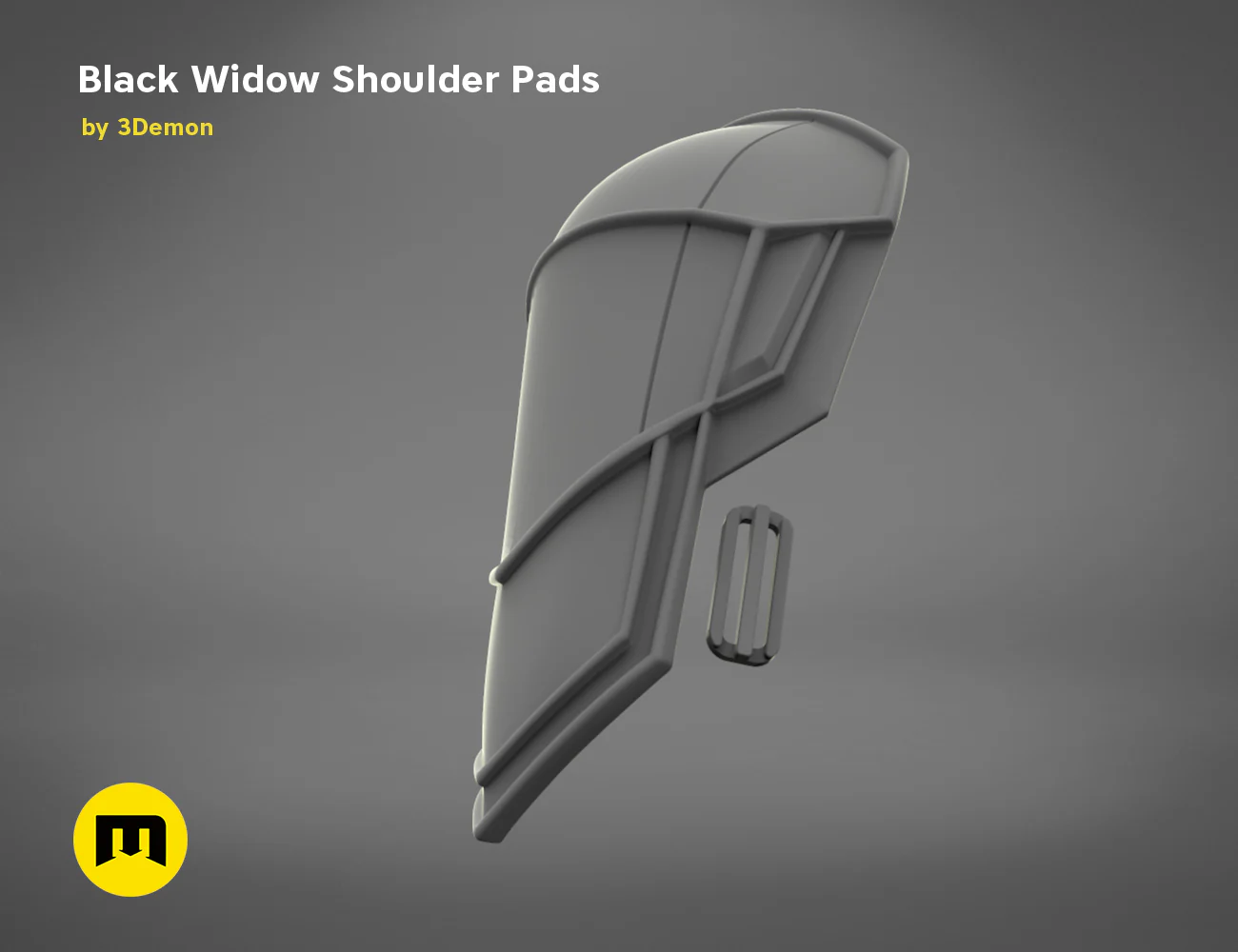 White shoulder armor - Black Widow - Image 9